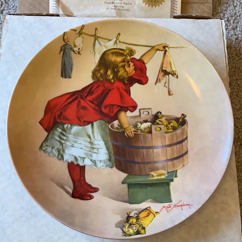 collector’s edition “washday” decor plate